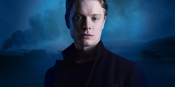 Poster for Hamlet, featuring a young man looking at the camera.