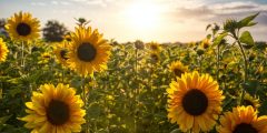 Field of sunflowers