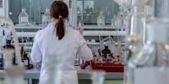 Woman working in a lab