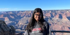 Alisha D'Souza in Arizona as part of her study abroad