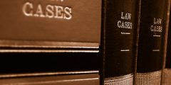 Collection of books titled 'law cases'