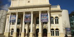 Image of the front of the Theatre Royal in Nottingham