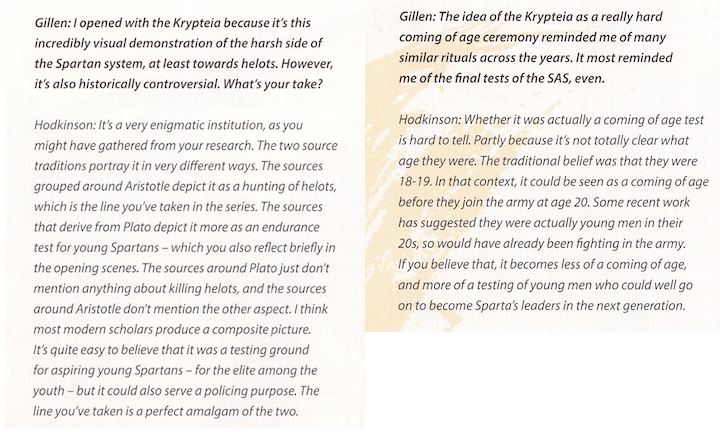 Discussion of the krypteia