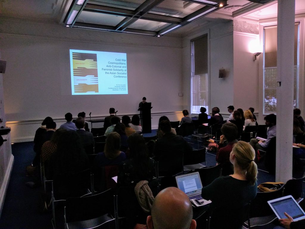 Photograph of Su Lin Lewis presenting