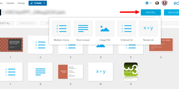 Activity slides in Engage
