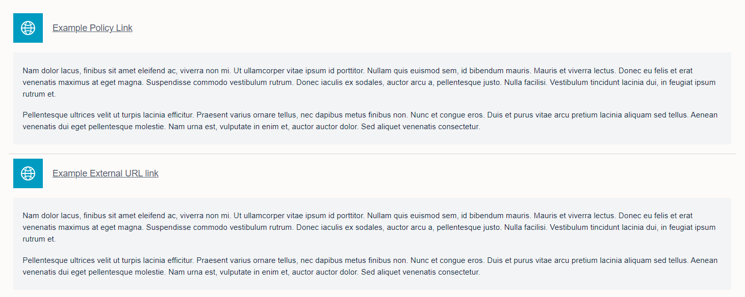 URL links with descriptions displayed in Moodle 4.1