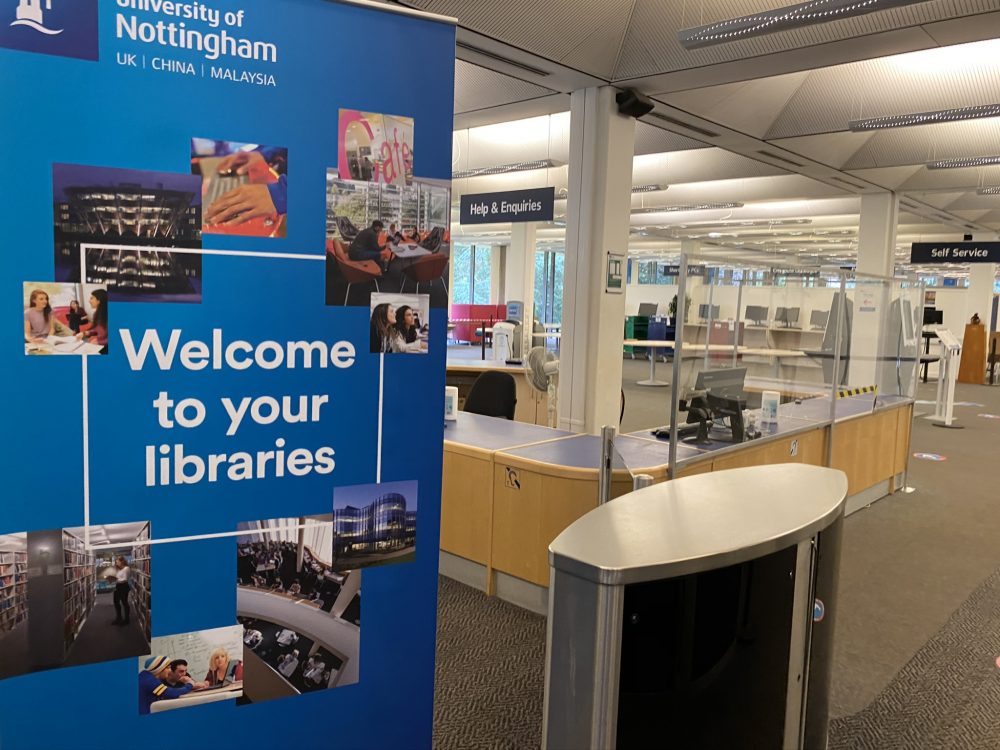Inside Hallward Library