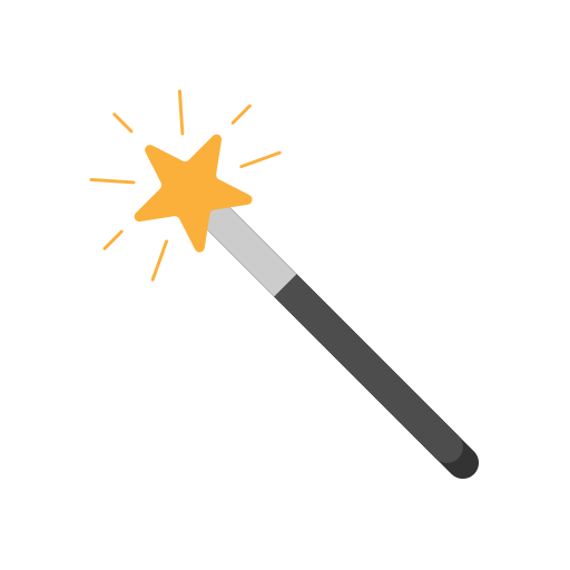 magic wand with little star