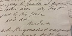 Handwritten letter from Sir William Boothby to the Duchess of Portland