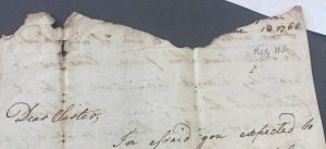 Handwritten letter from William Cavendish to the Duchess of Portland