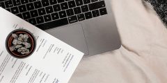 image of CV and laptop