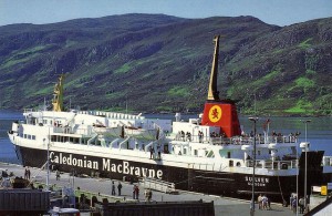 Photographs of the Caledonian MacBrayne ferry, M.V. Suilven. There is a youtube video which shows the M.V. Suilven in service with Strait Shipping in New Zealand to whom she was sold by Calmac in 1995. She operated a service between Wellington and Picton, before being transferred to the Wellington to Nelson service in late 2002. She was sold in April 2004 and is now based in Fiji.
